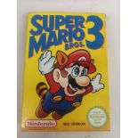 Box Nintendo NES Super Mario Bros game with instruction manual.