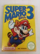 Box Nintendo NES Super Mario Bros game with instruction manual.