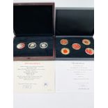 Two British Legion First World War centenary silver coin collections