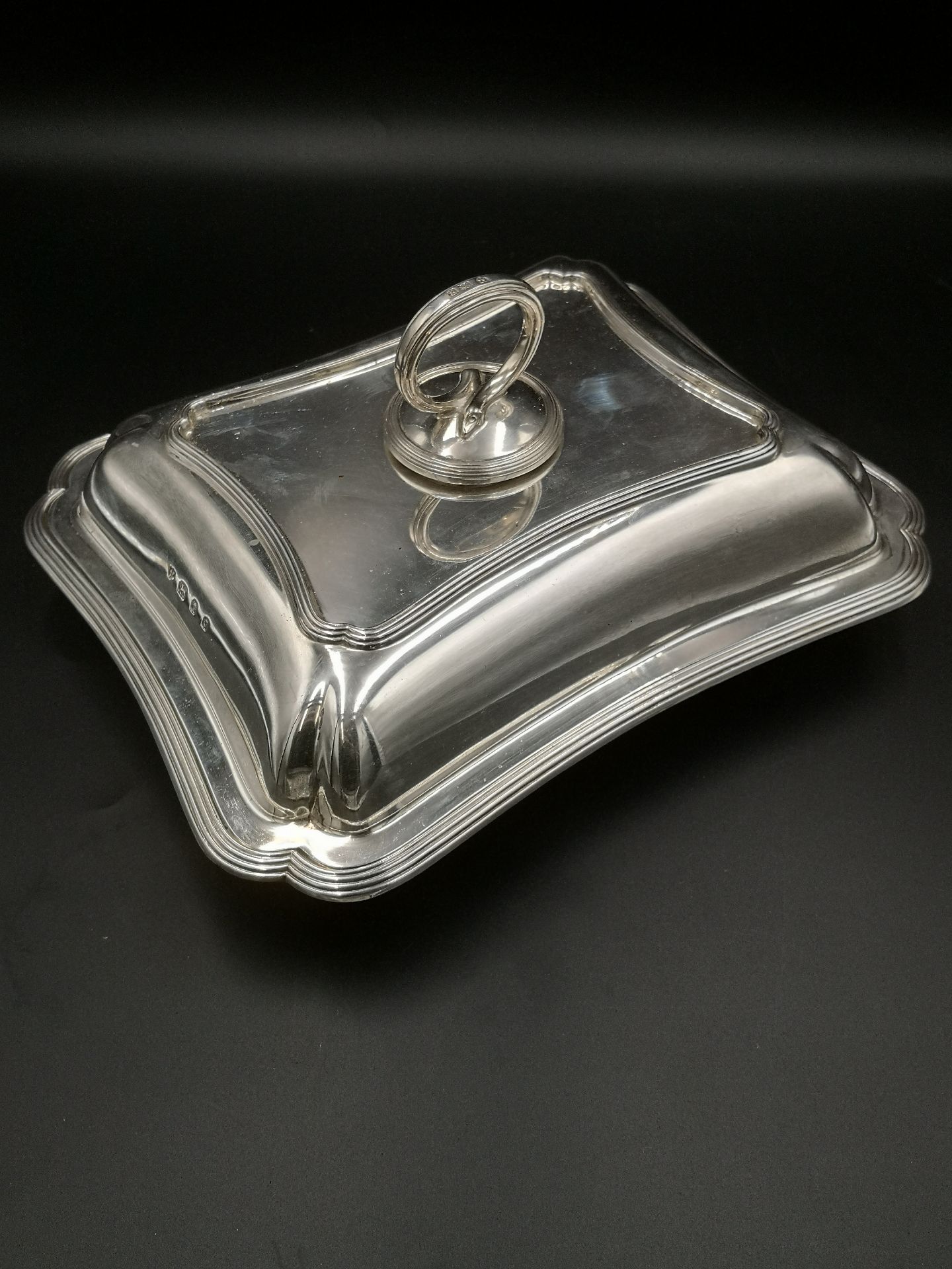 Silver entree dish - Image 3 of 6