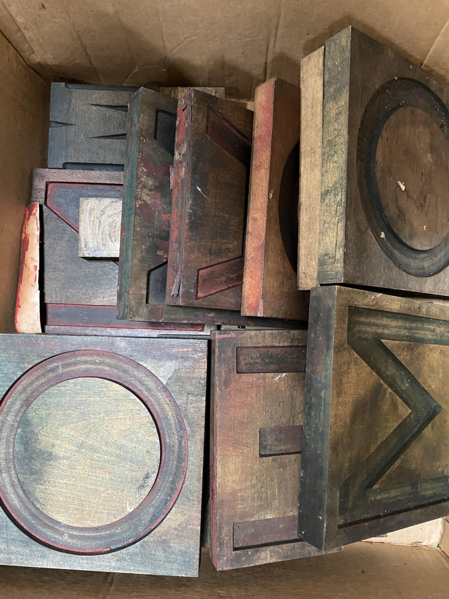 Quantity of wood printer's letter blocks. - Image 2 of 2