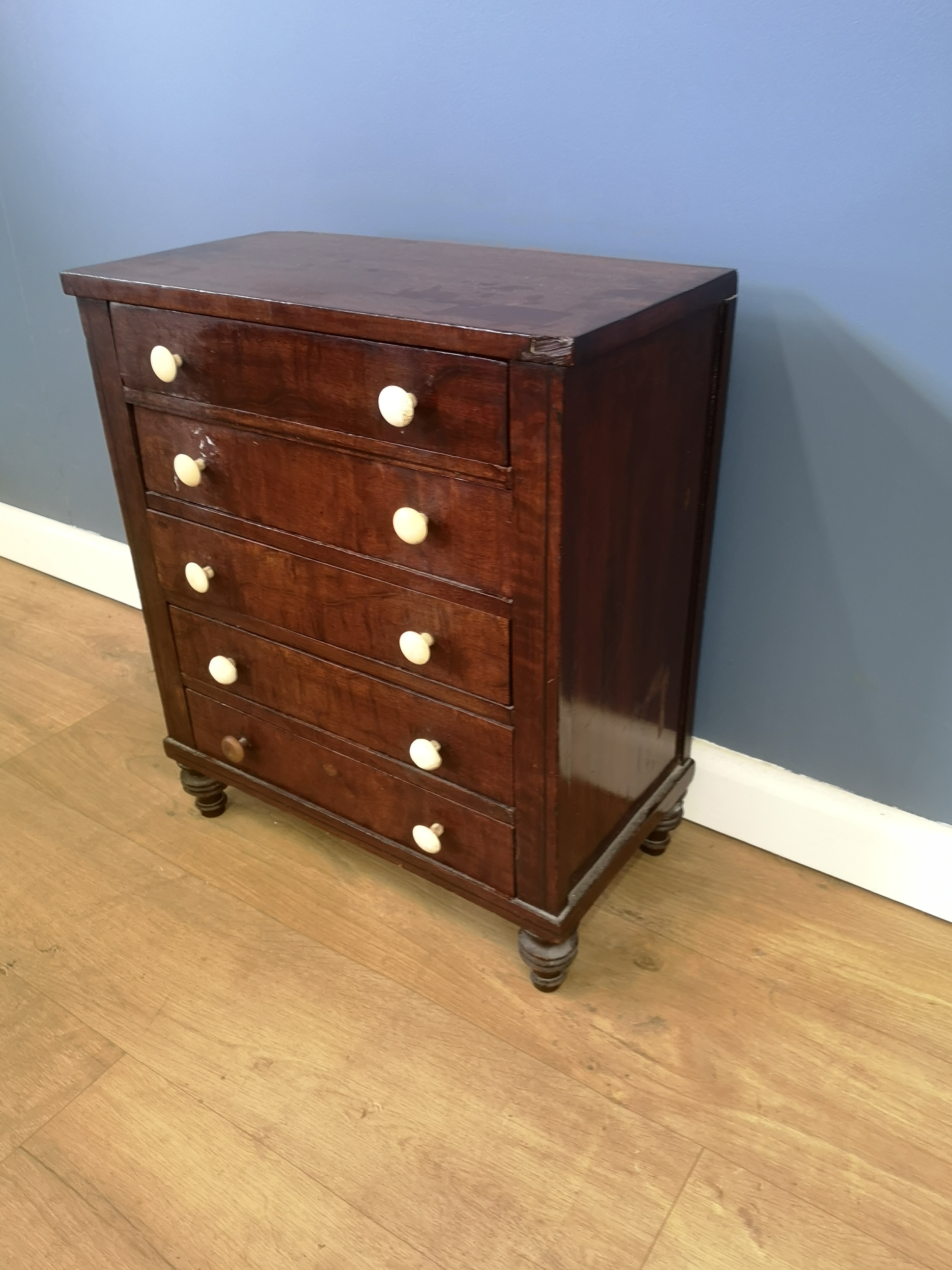 Victorian mahogany collectors cabinet - Image 2 of 5