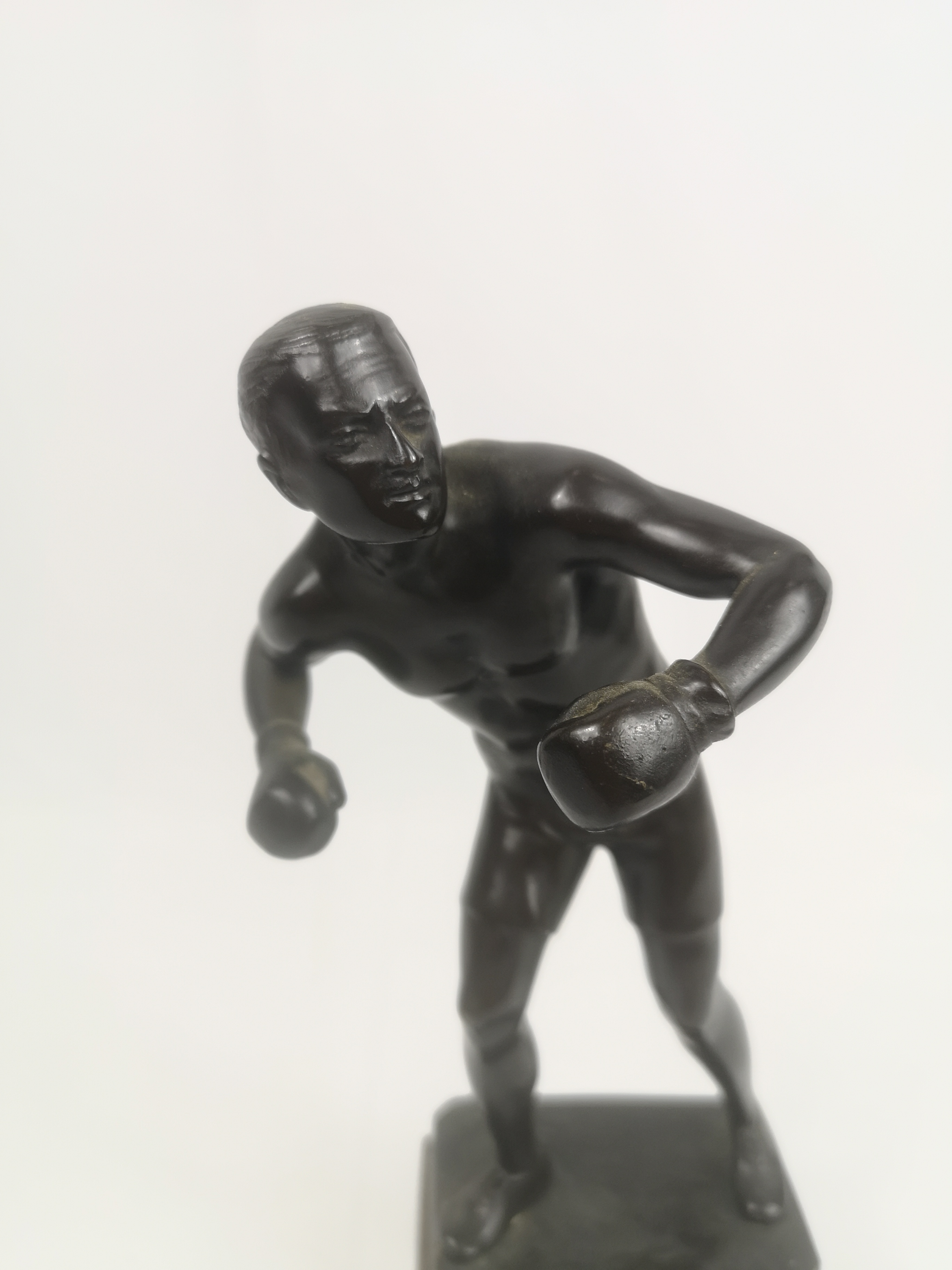 After E. Saalmann, bronze figure of a boxer - Image 6 of 6