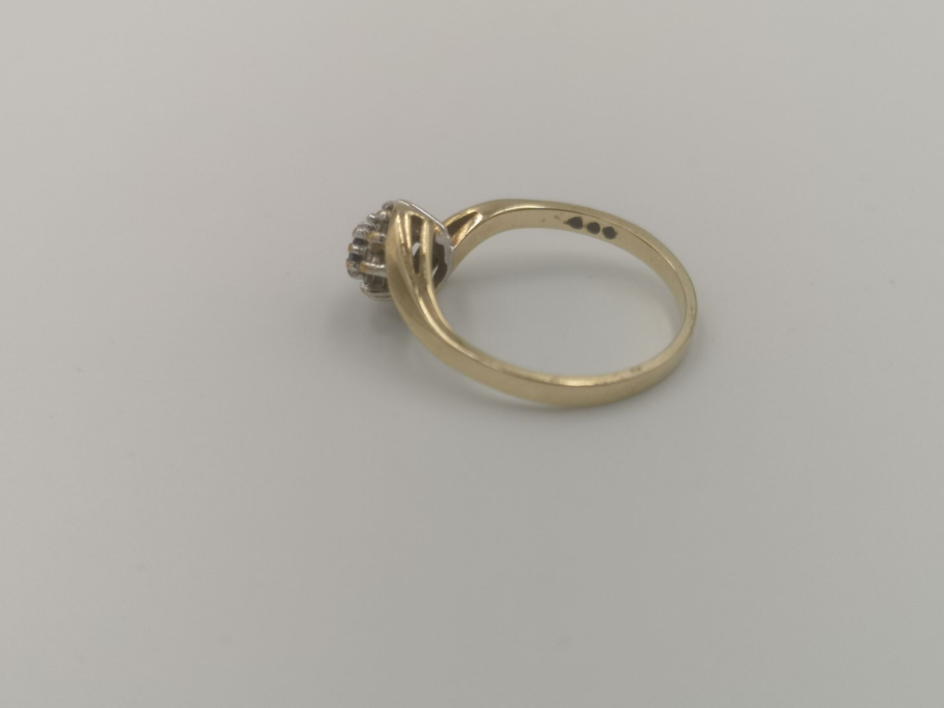 9ct gold, sapphire and diamond ring - Image 3 of 5