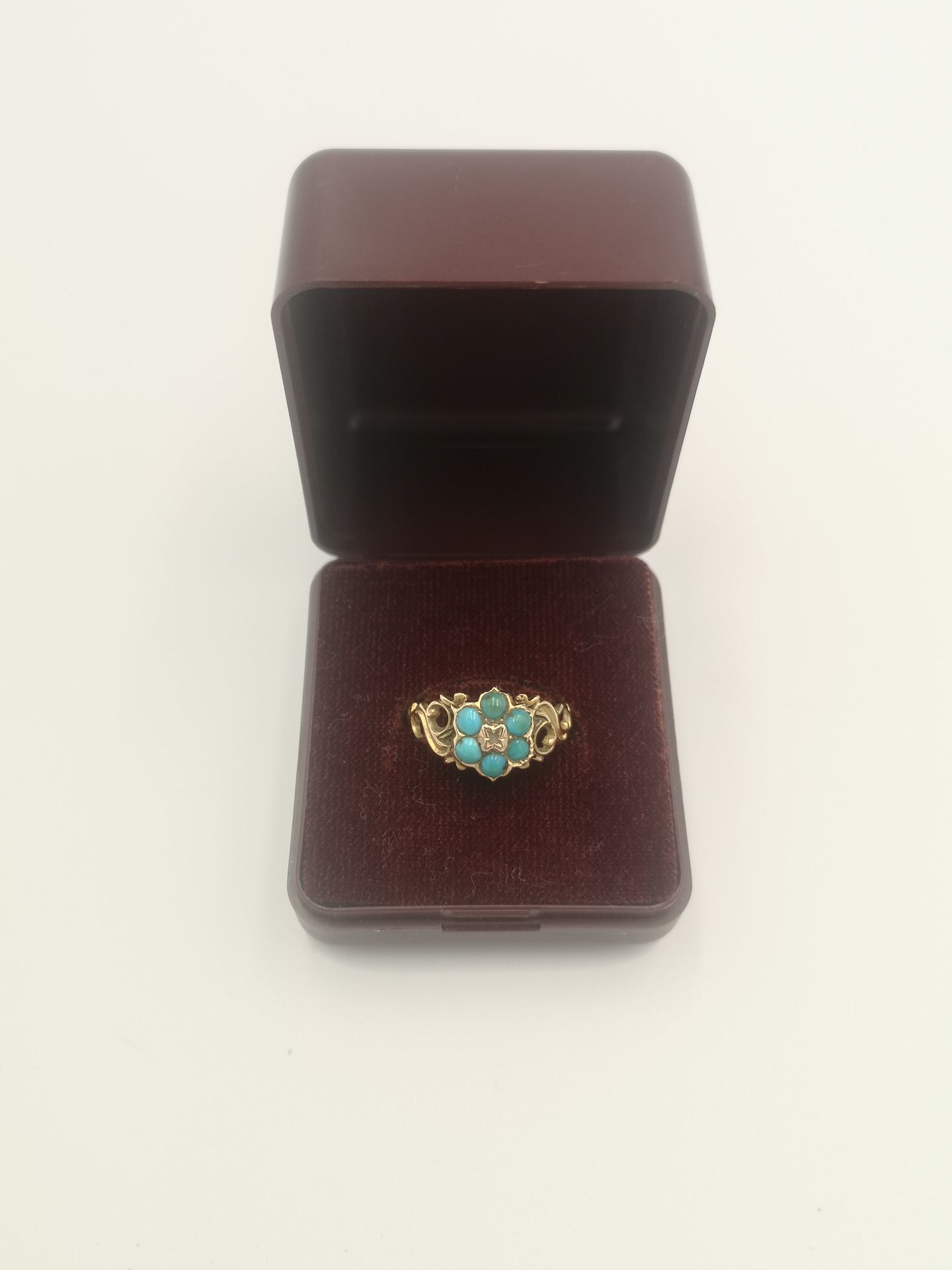 15ct gold ring set with turquoise - Image 5 of 5