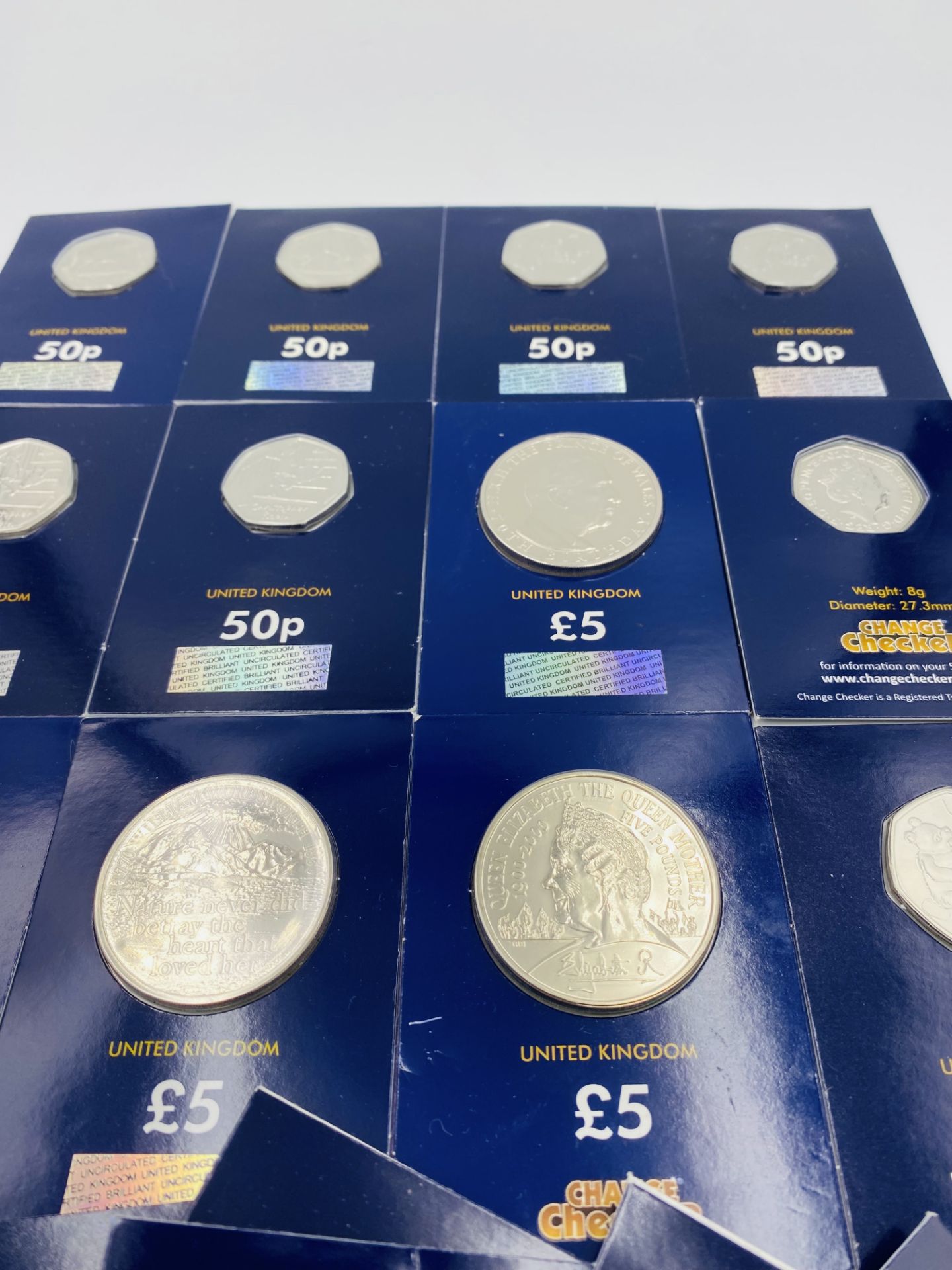 Album of 27 uncirculated Change Checker £5 coins; a quantity of sealed Change Checker coins - Image 2 of 8