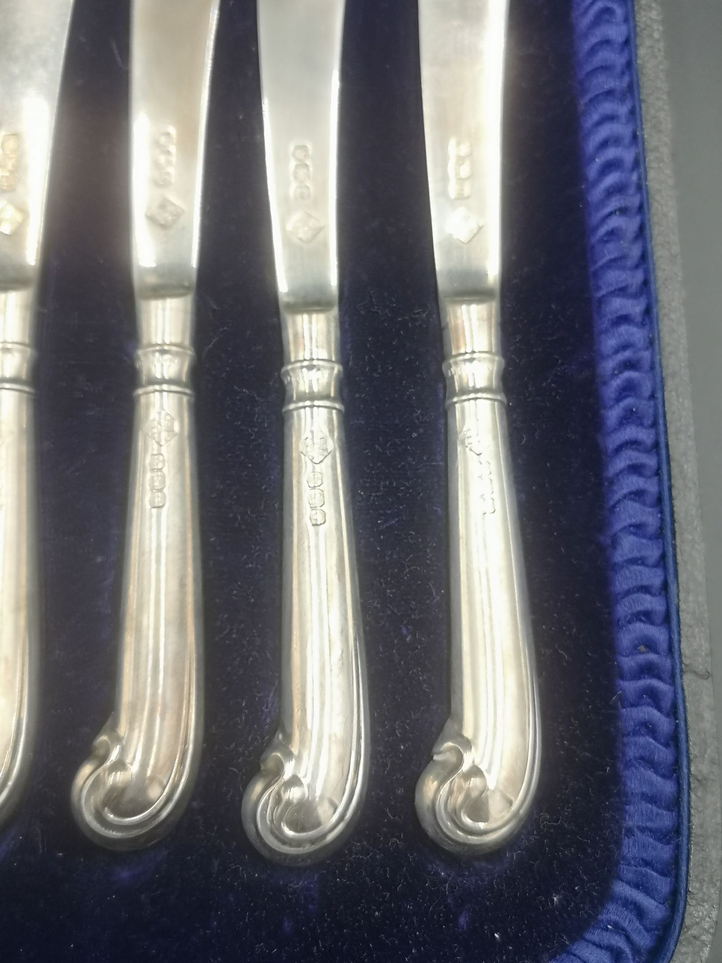 Boxed set of twelve silver butter knives - Image 3 of 4