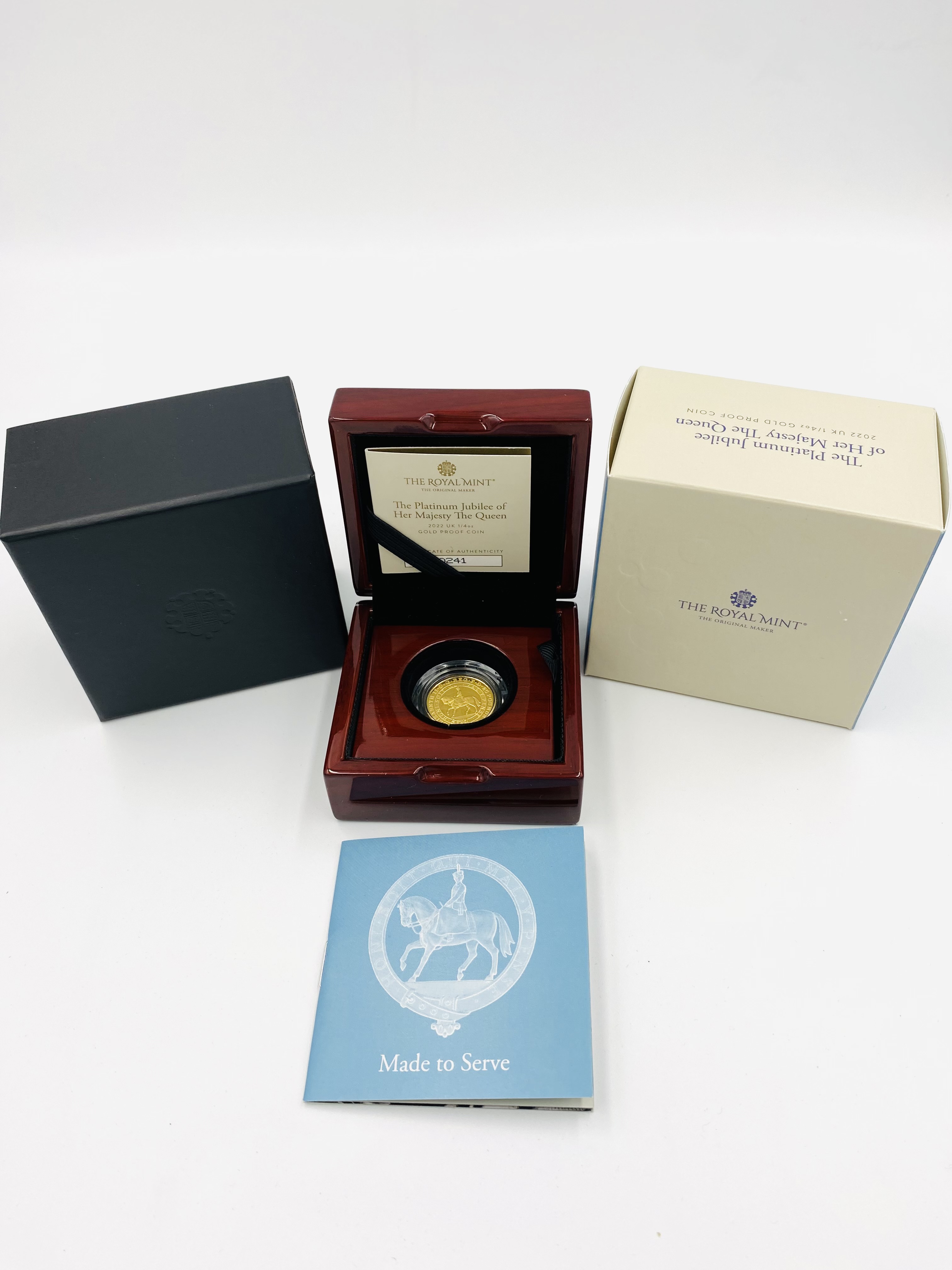 Royal Mint Platinum Jubilee of Her Majesty the Queen, 2022 limited edition gold proof coin