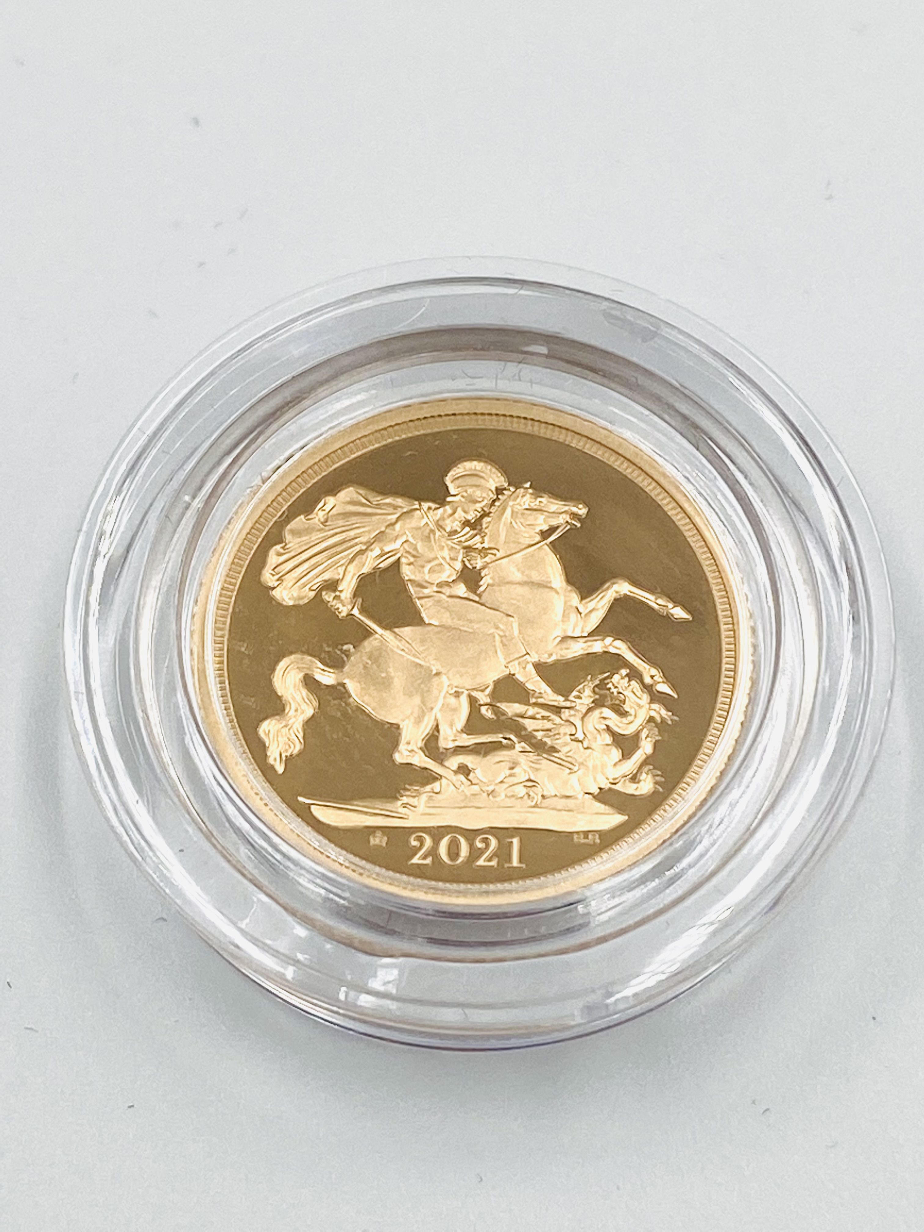 Royal Mint 2021 limited edition 22ct gold proof sovereign - Image 4 of 4