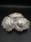 French silver shell dish