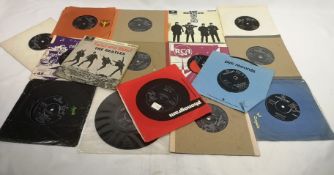 Collection of Beatles singles