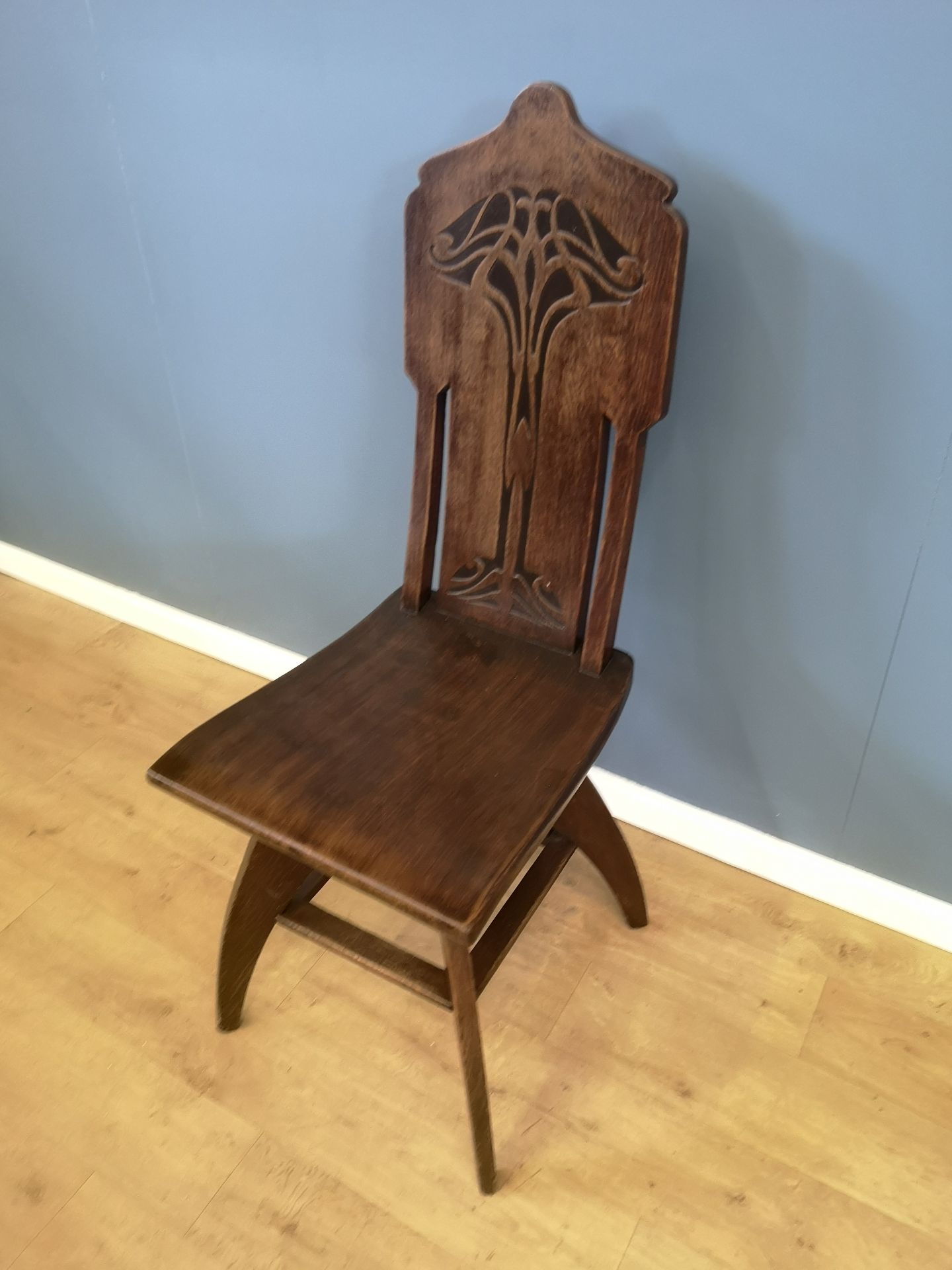Art Nouveau hall chair - Image 3 of 5