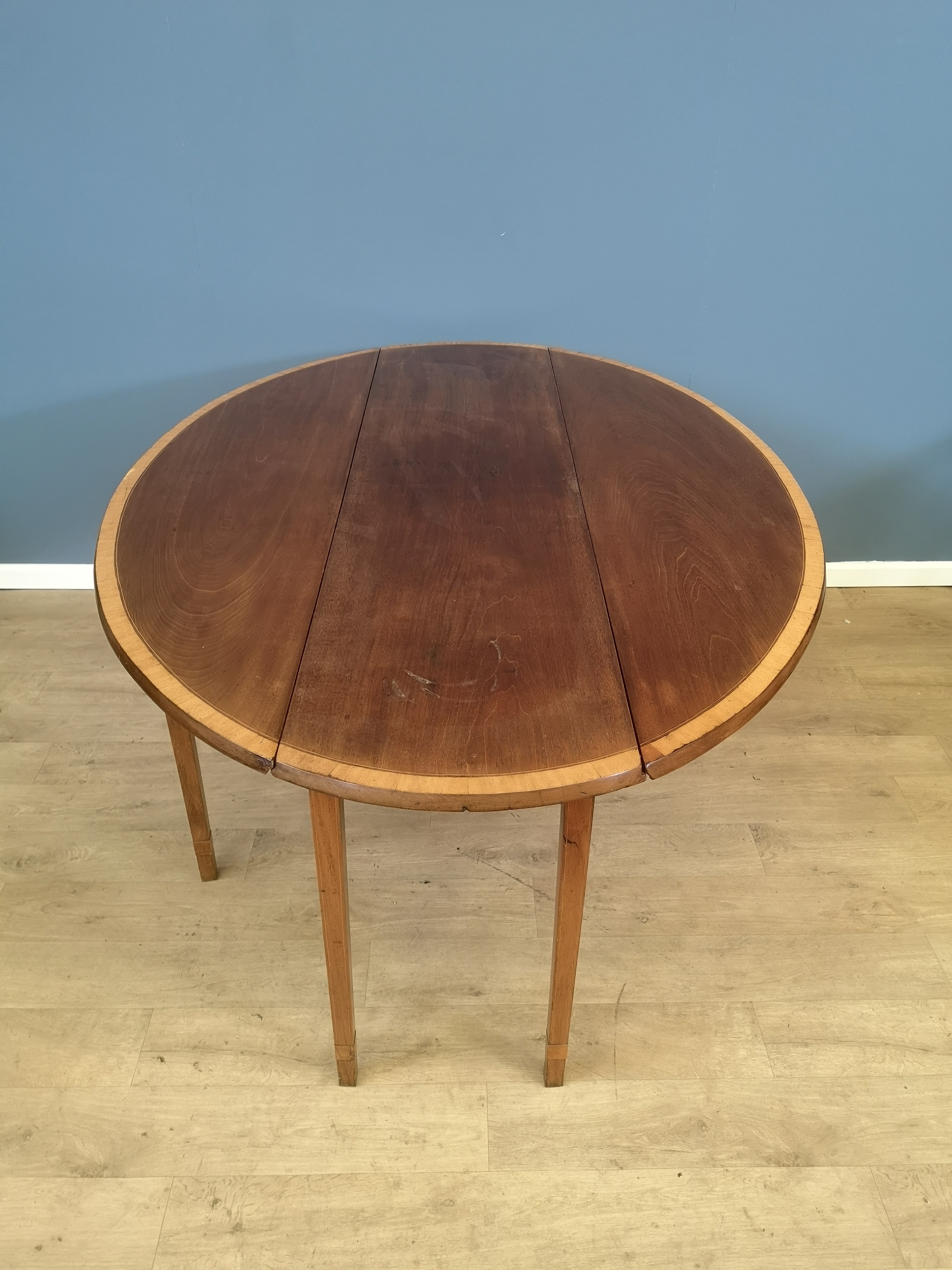 Mahogany drop leaf table - Image 2 of 4