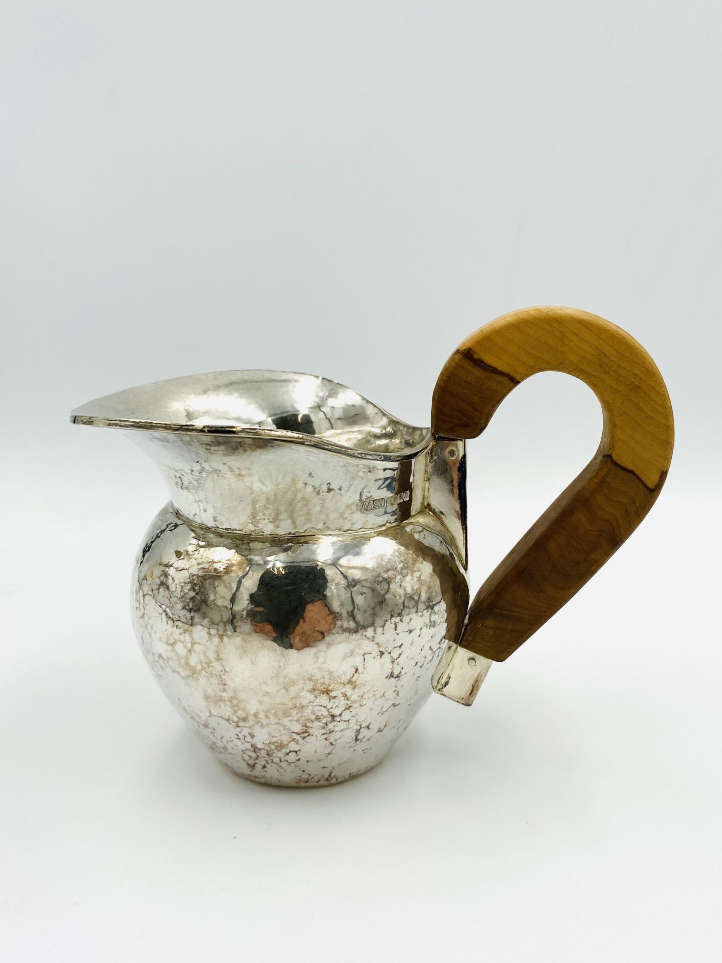 Hallmarked silver jug, London 1996