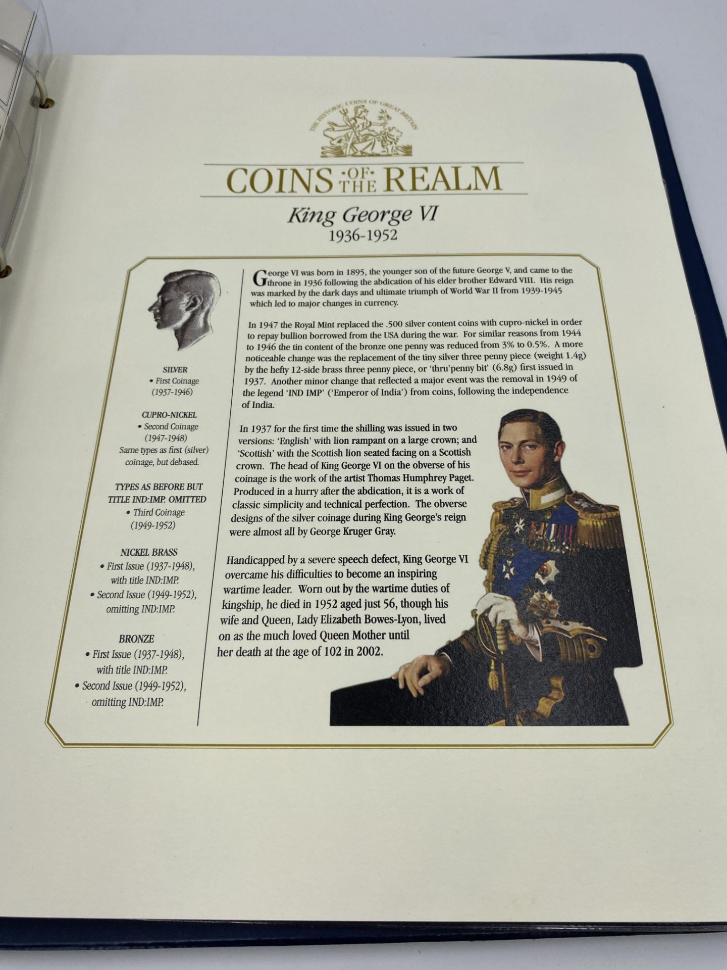 Westminster Collection 'The Historic Coins of Great Britain Coins of the Realm' - Image 3 of 9