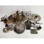 Quantity of silver plate