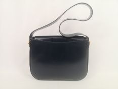 Celine blue leather handbag