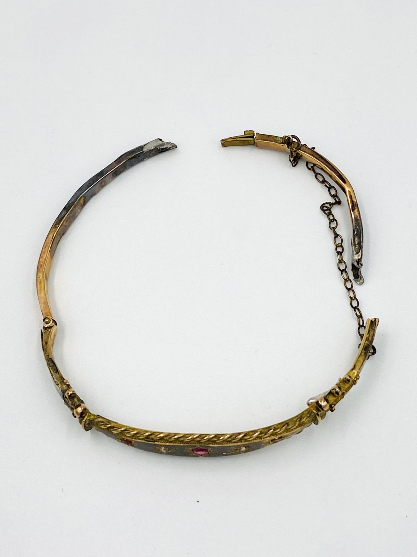 9ct gold bracelet (as found) - Image 2 of 3