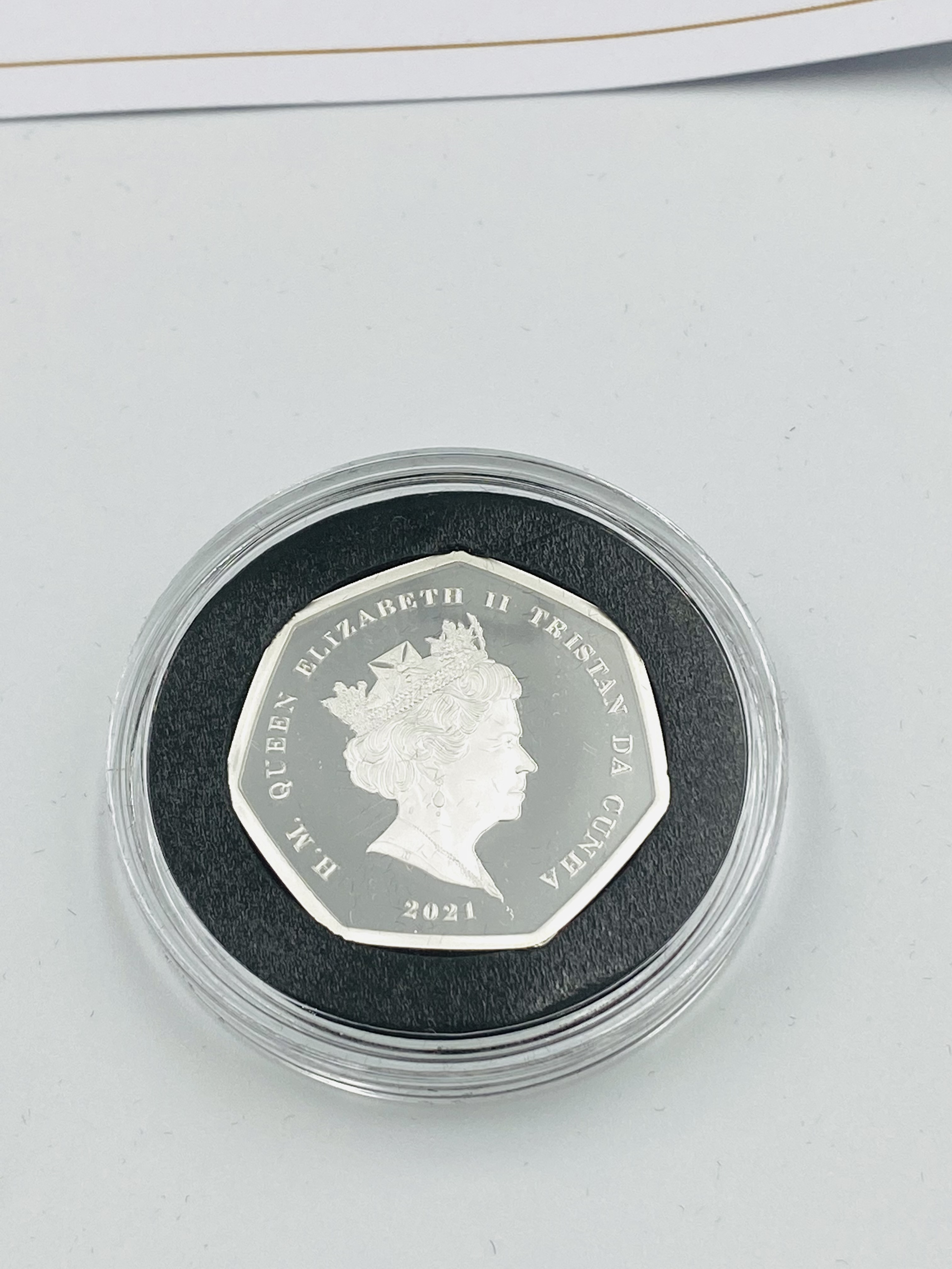 Jubilee Mint 50th Anniversary of Decimalisation fine silver proof coin collection - Image 4 of 6