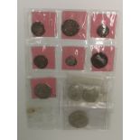 Collection of hammered silver coins and tokens