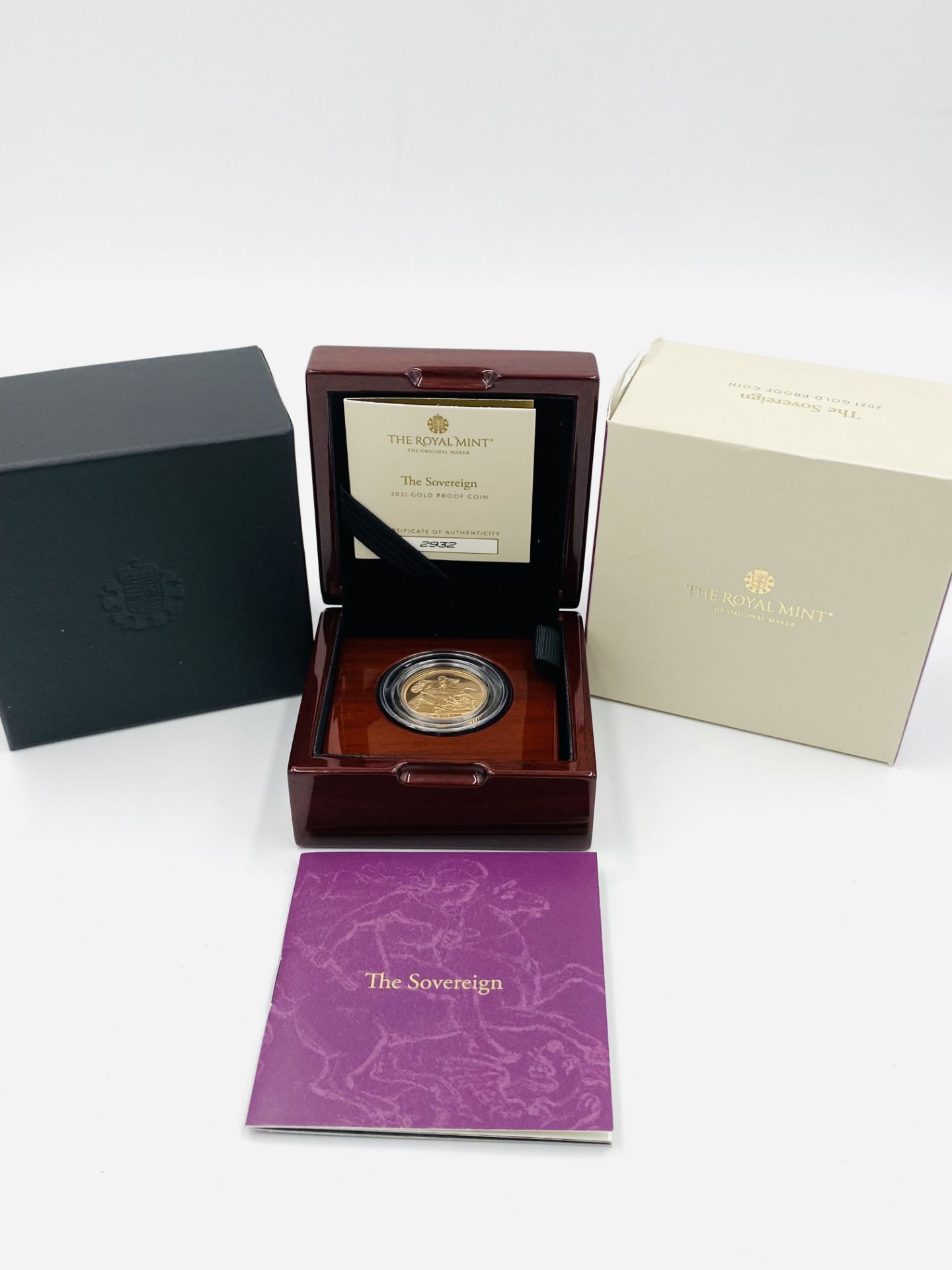Royal Mint 2021 limited edition 22ct gold proof sovereign