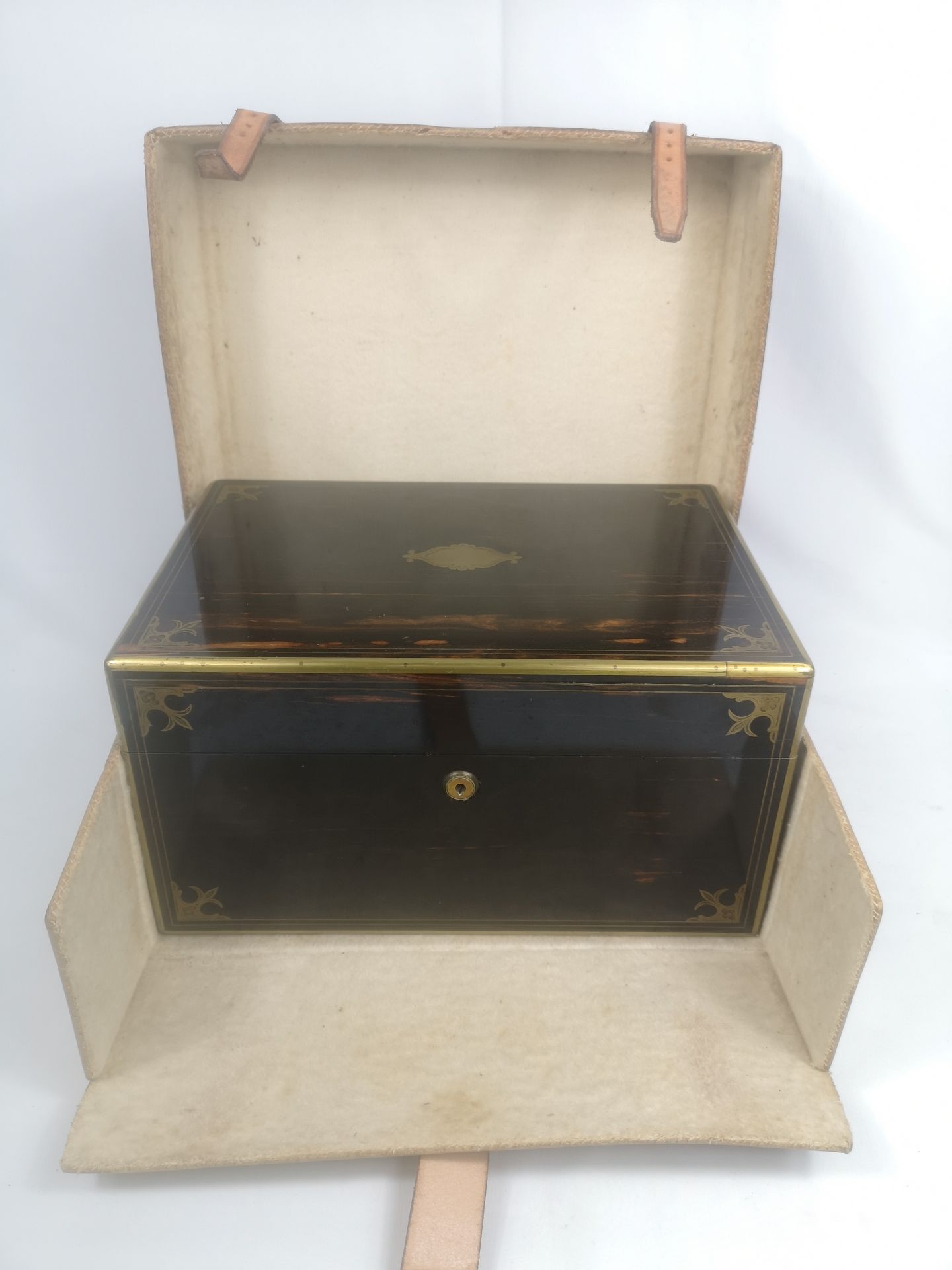 Victorian coromandel dressing box - Image 8 of 8