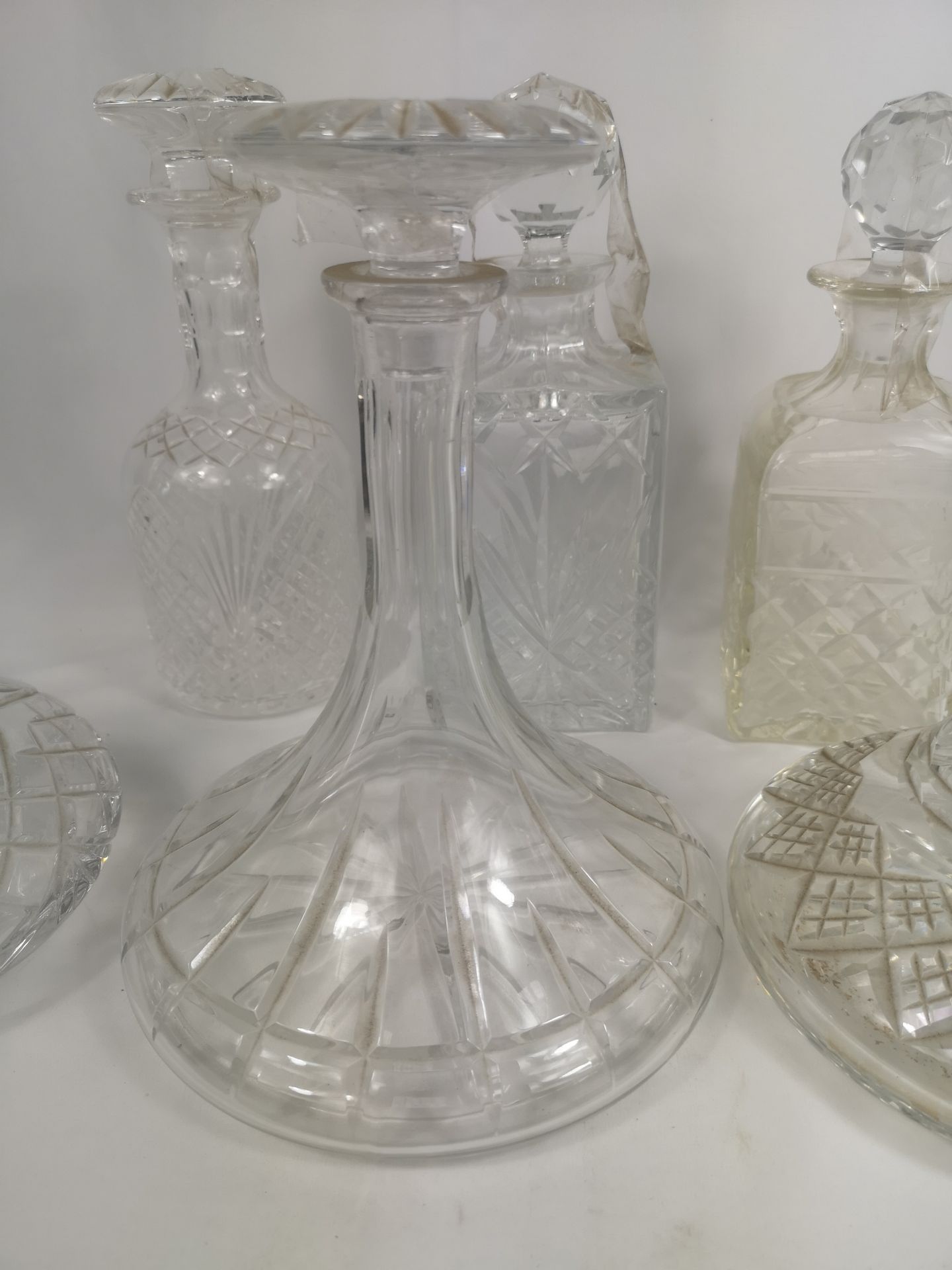 Six cut glass decanters - Image 7 of 7