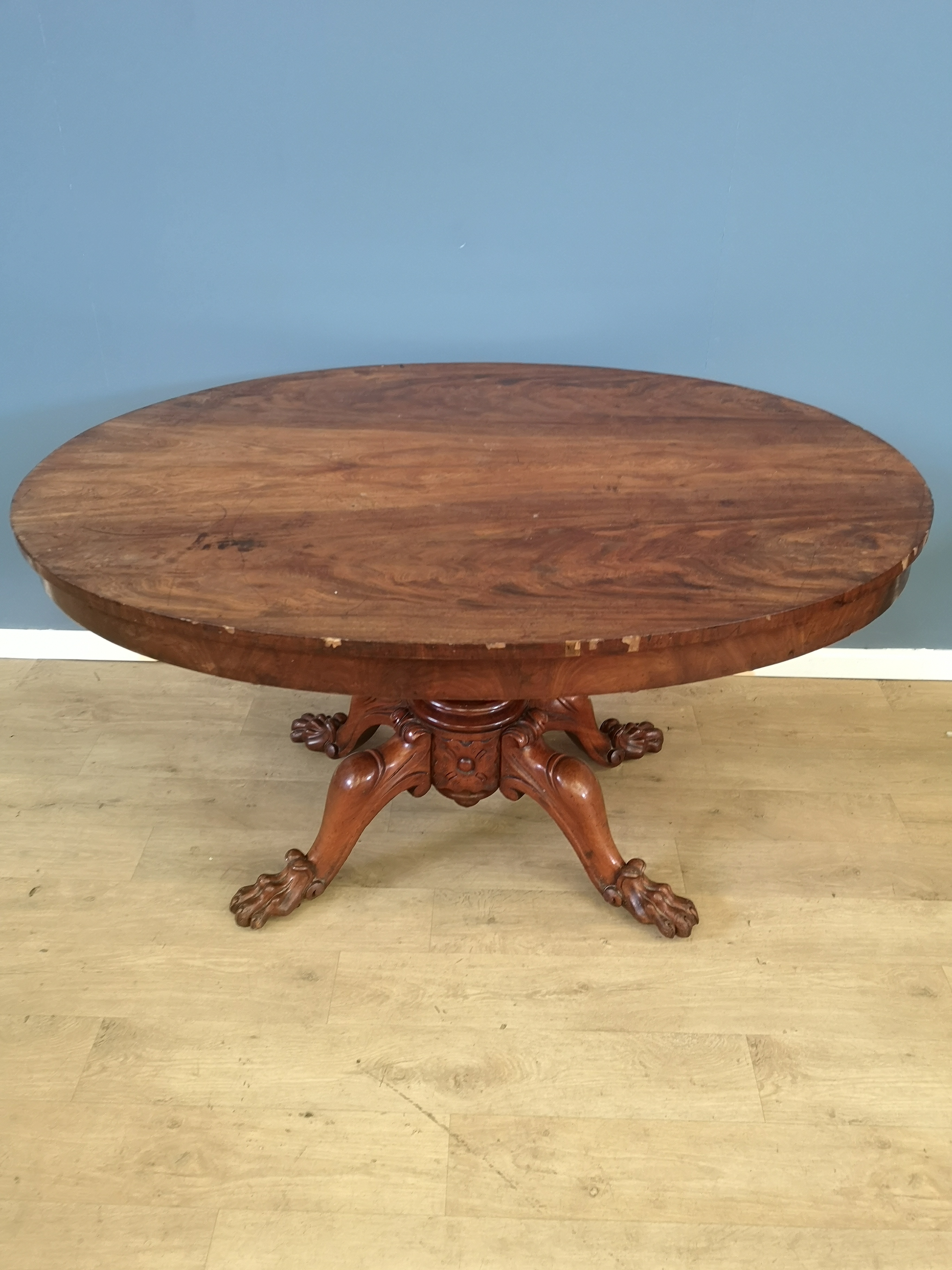 Victorian mahogany tilt top breakfast table