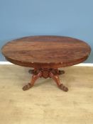 Victorian mahogany tilt top breakfast table