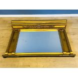 Giltwood overmantle mirror