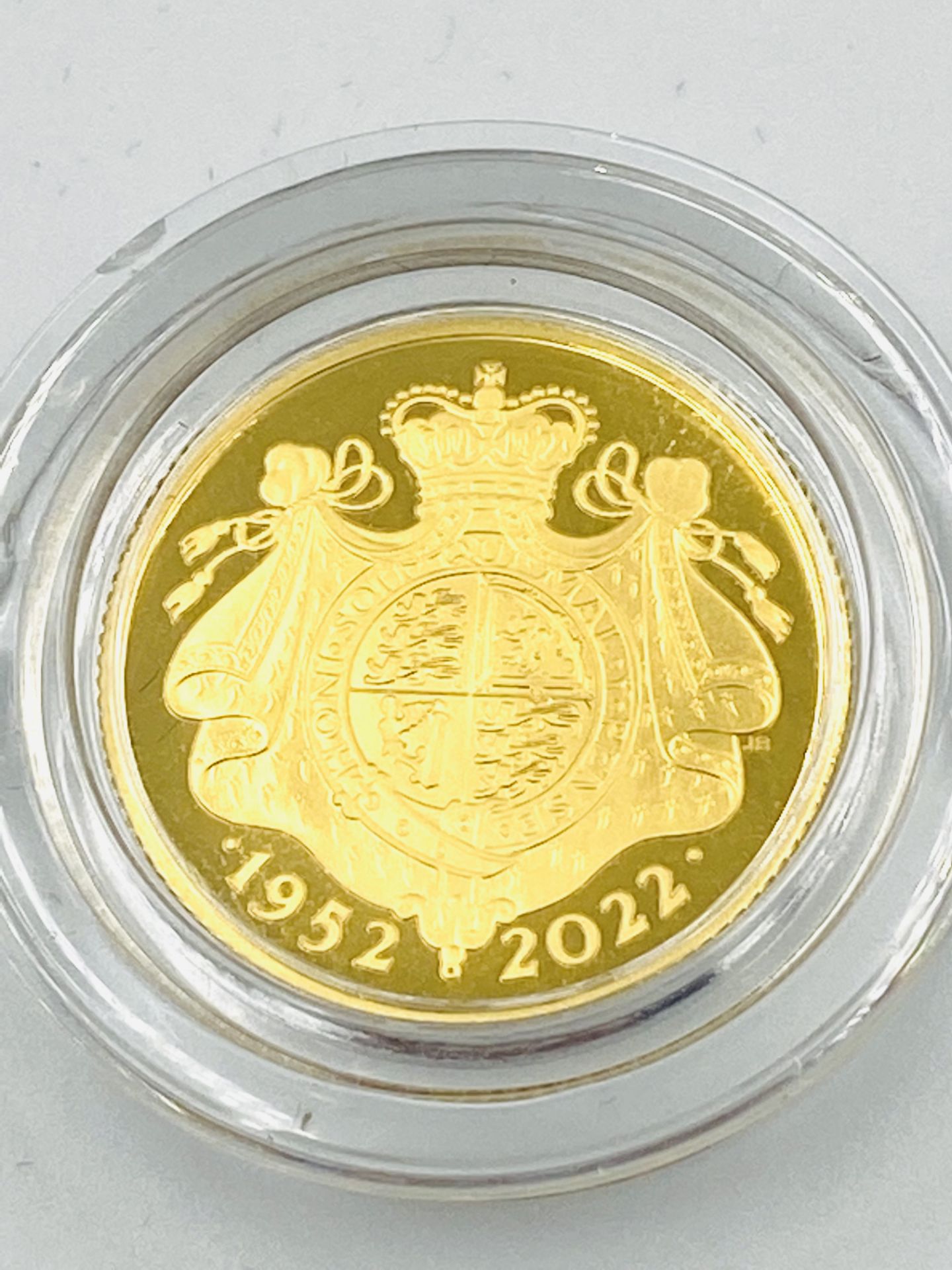 Royal Mint Platinum Jubilee of Her Majesty the Queen, 2022 limited edition gold proof coin - Image 4 of 4