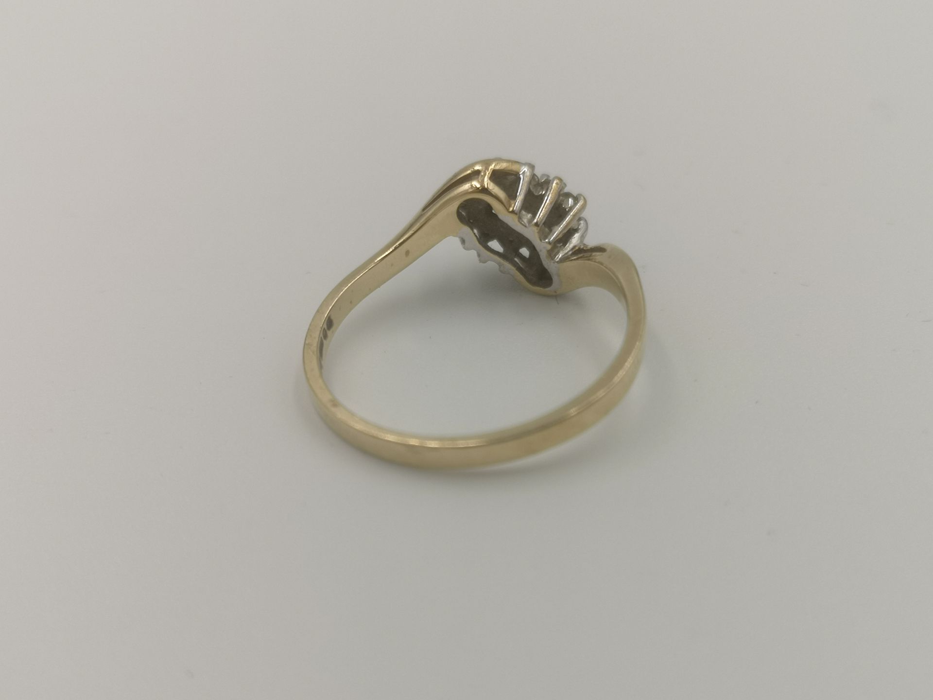 9ct gold, sapphire and diamond ring - Image 4 of 5