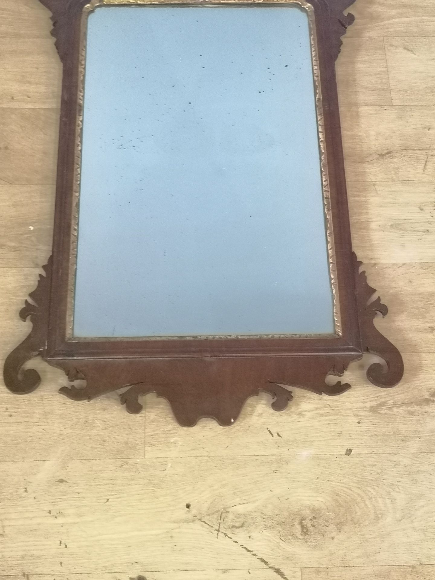 Georgian mahogany mahogany fret cut mirror - Bild 2 aus 5