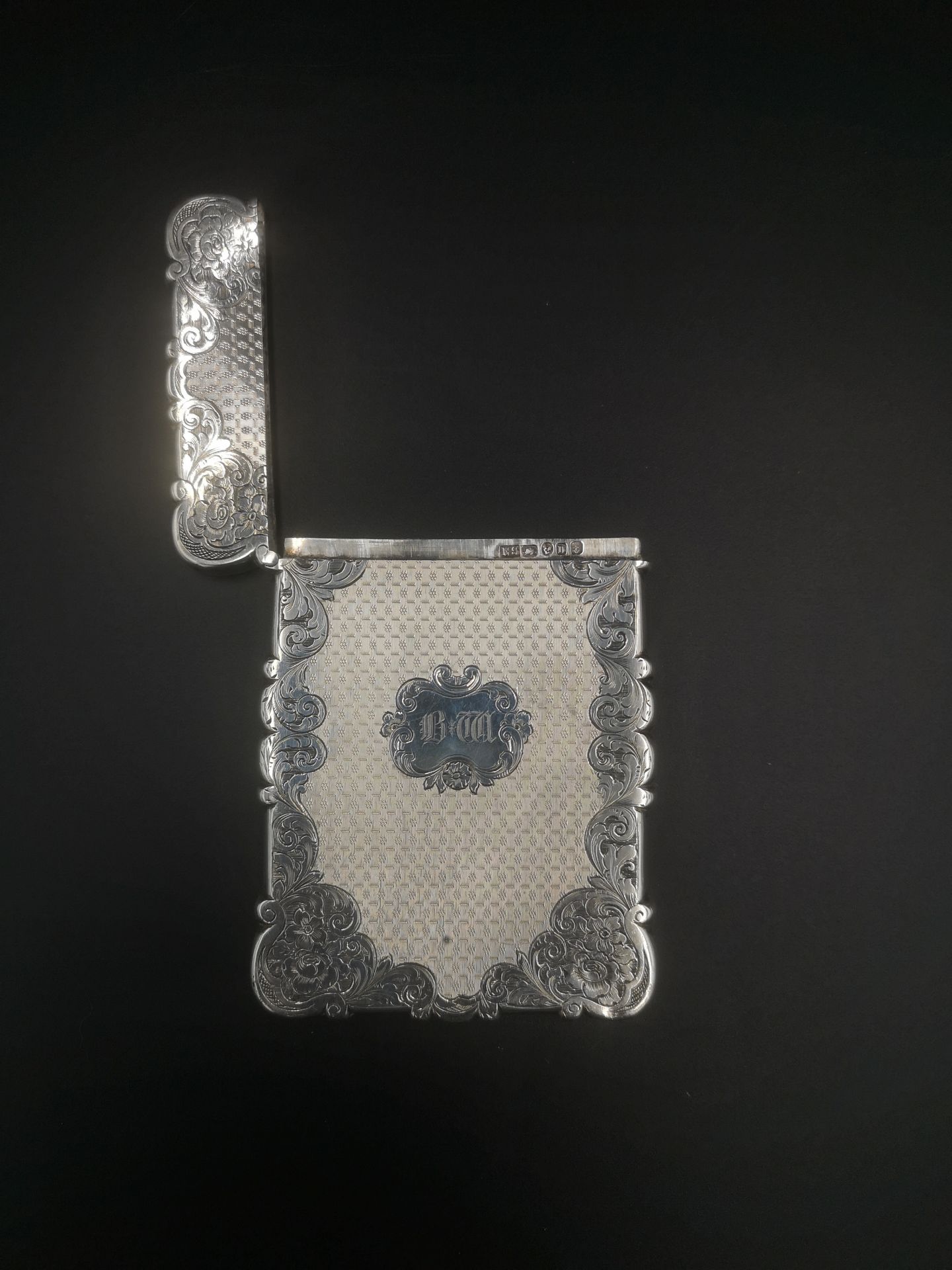 Victorian silver card case - Image 3 of 4