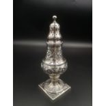 Georgian silver sugar caster