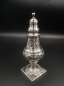 Georgian silver sugar caster