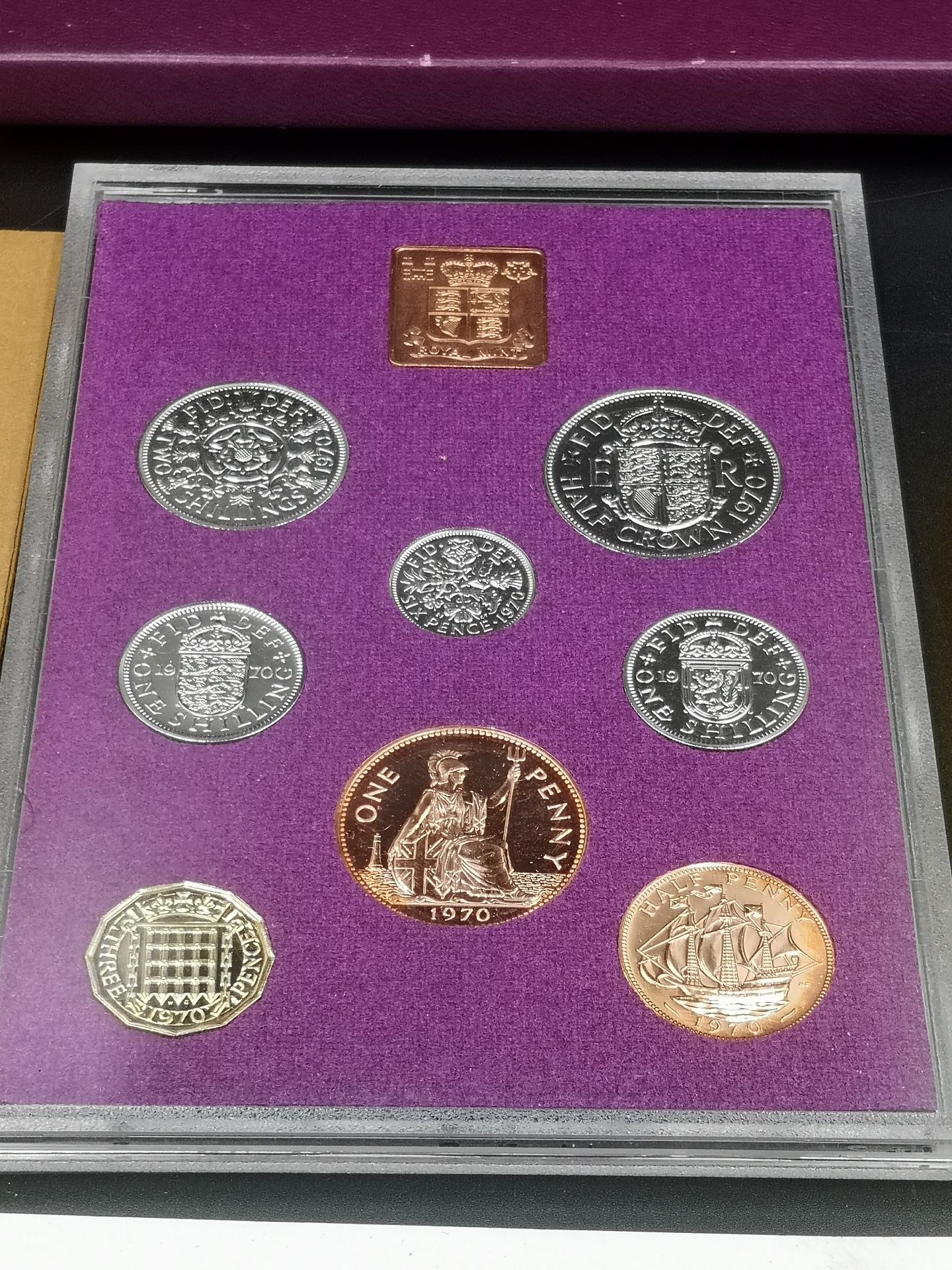 Six RAF museum silver coins, together with a Royal Mint proof set - Image 3 of 6