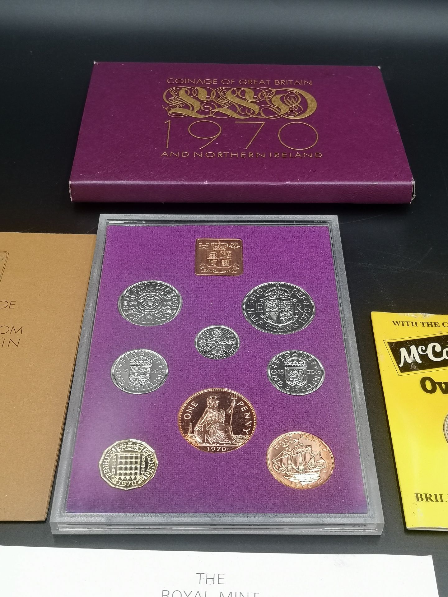 Six RAF museum silver coins, together with a Royal Mint proof set - Image 2 of 6