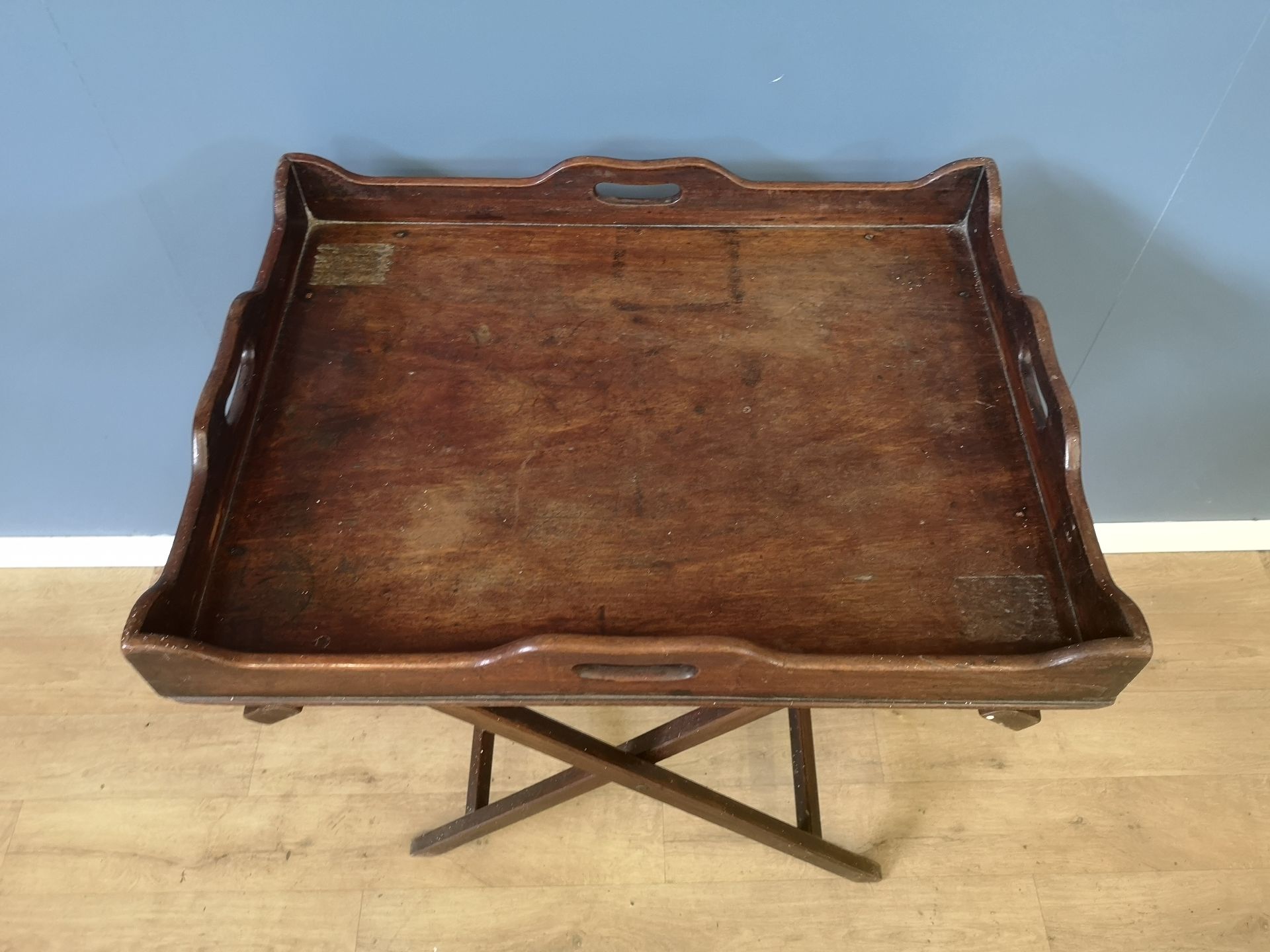 Victorian mahogany butlers tray - Image 4 of 4