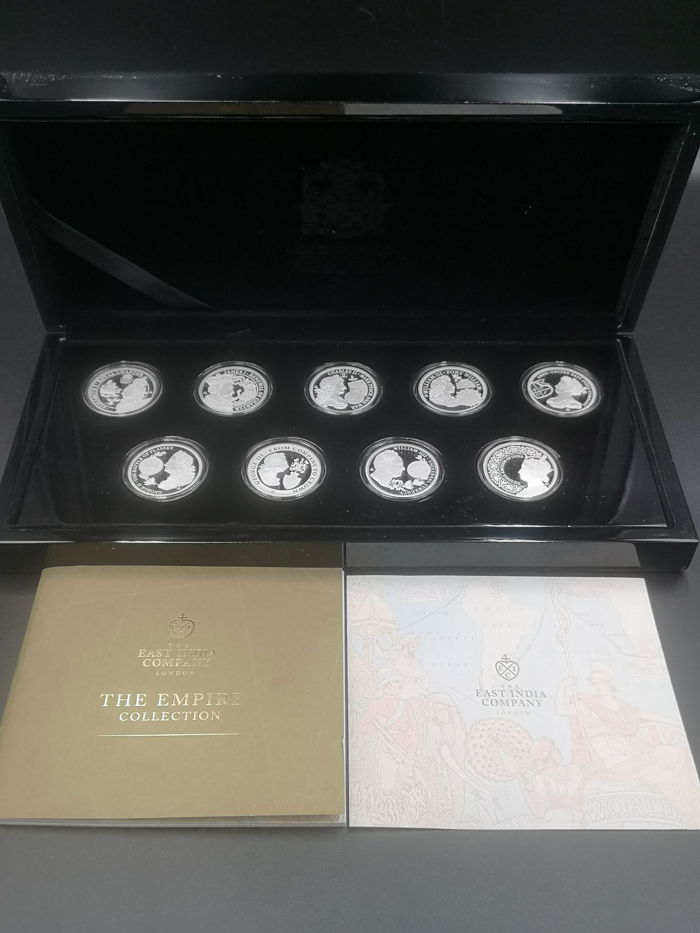 The East India Company Empire Collection of nine limited edition silver proof coins - Image 3 of 4