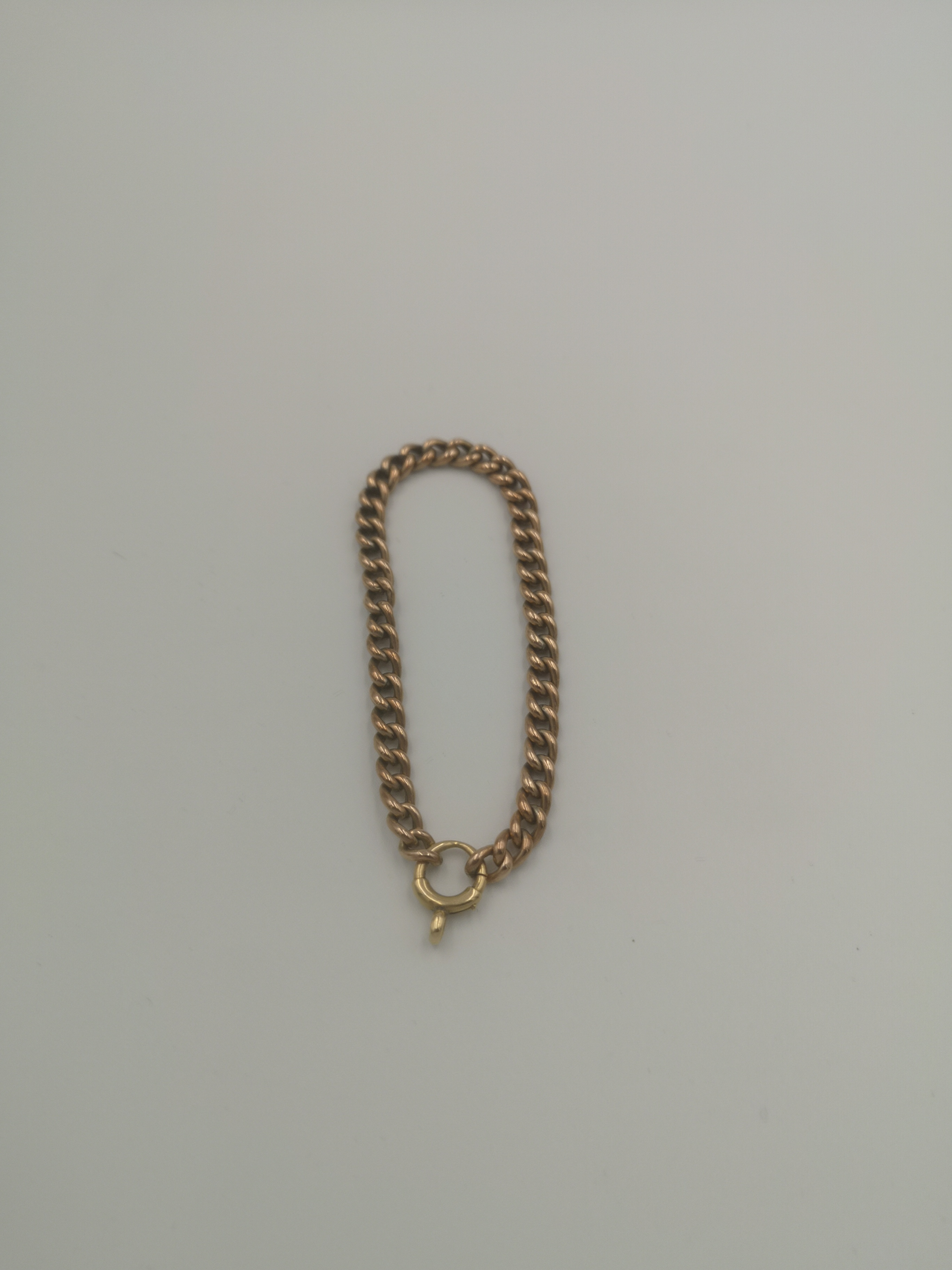 9ct gold curb link bracelet - Image 4 of 4