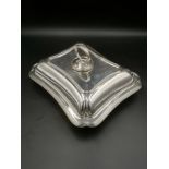 Silver entree dish