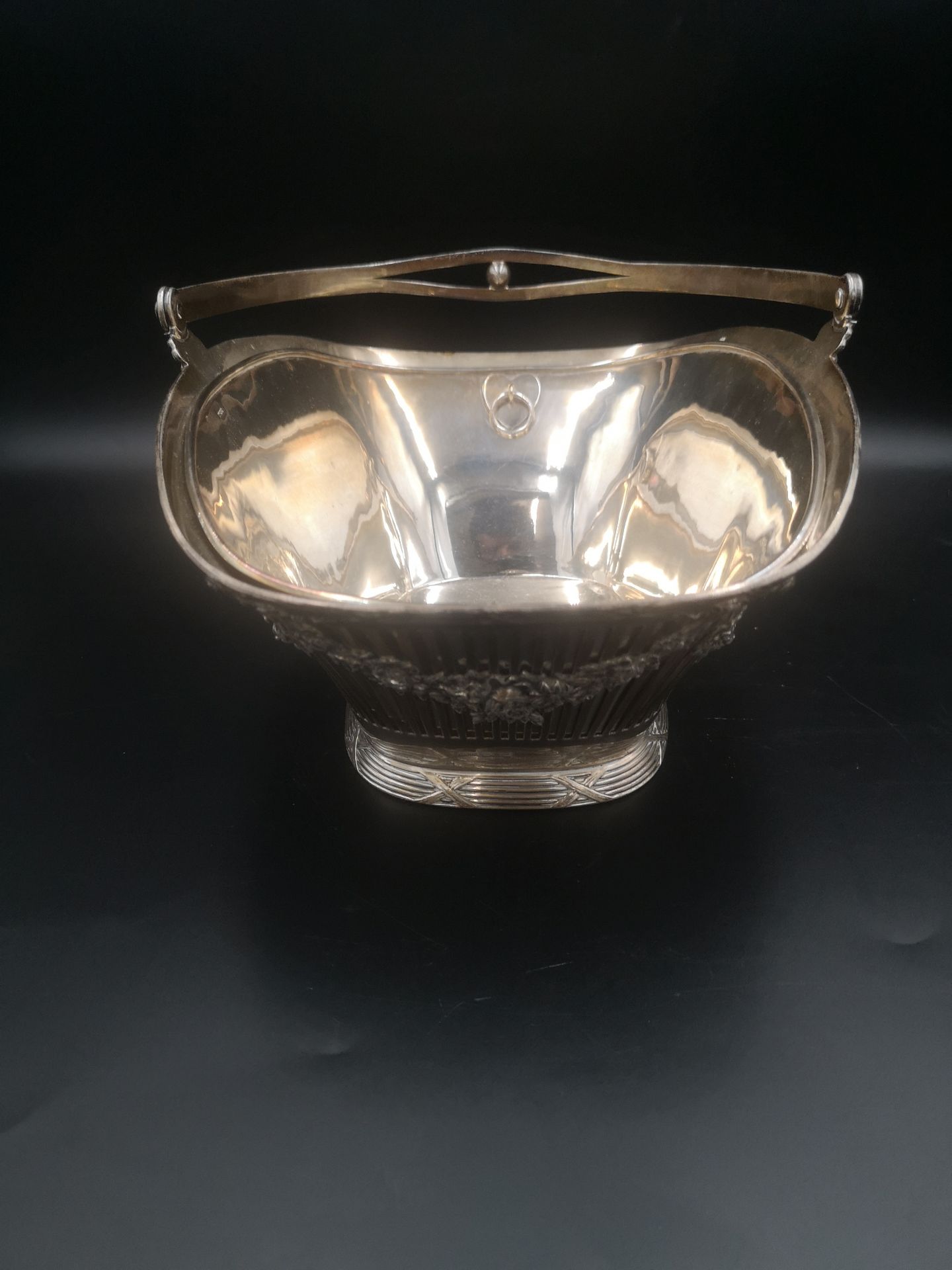 Asprey & Co pierced silver basket - Image 2 of 6