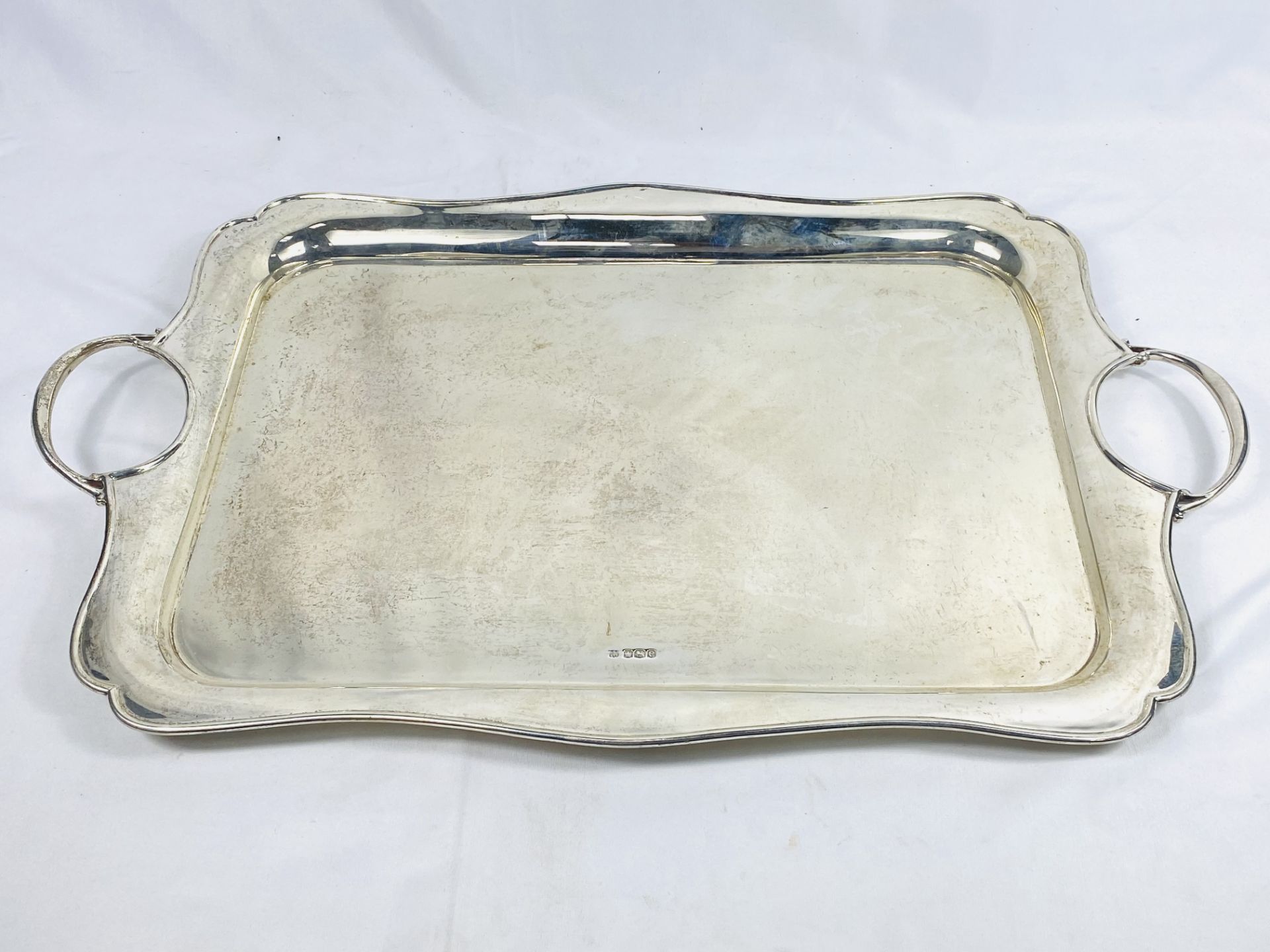 Two handled silver tray - Image 5 of 5