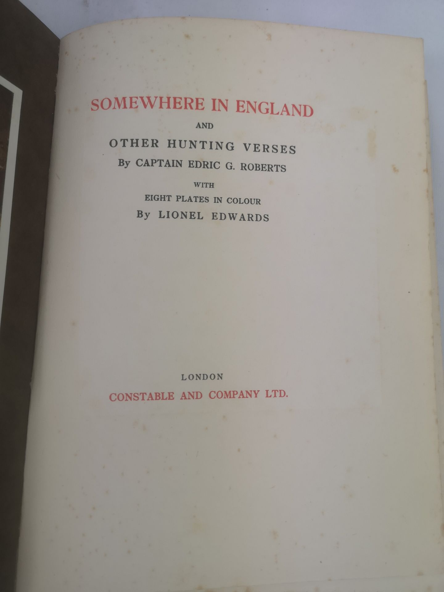 Somewhere in England by Edric G. Roberts and other books - Image 9 of 9