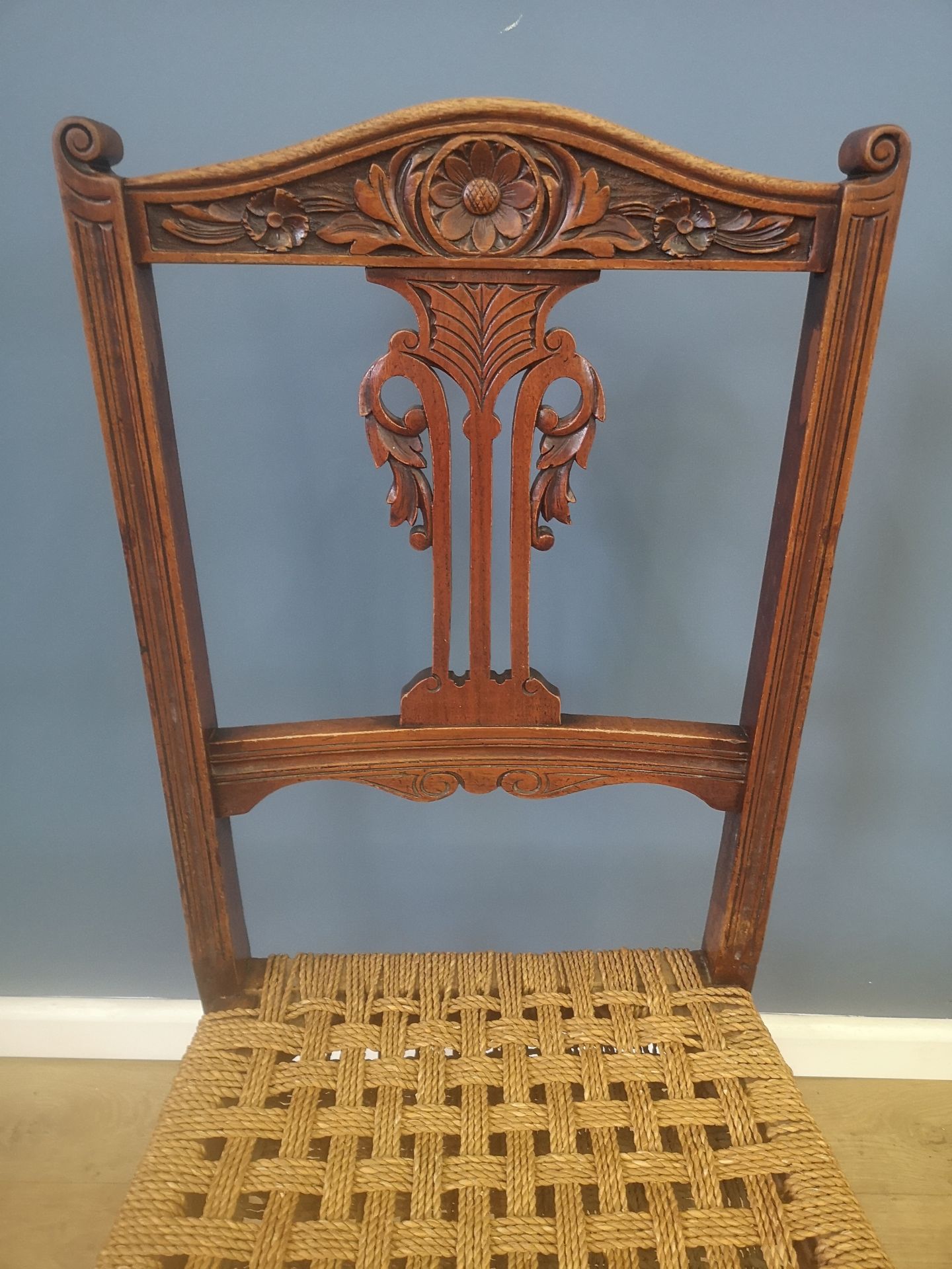 Victorian mahogany bedroom chair - Image 2 of 5