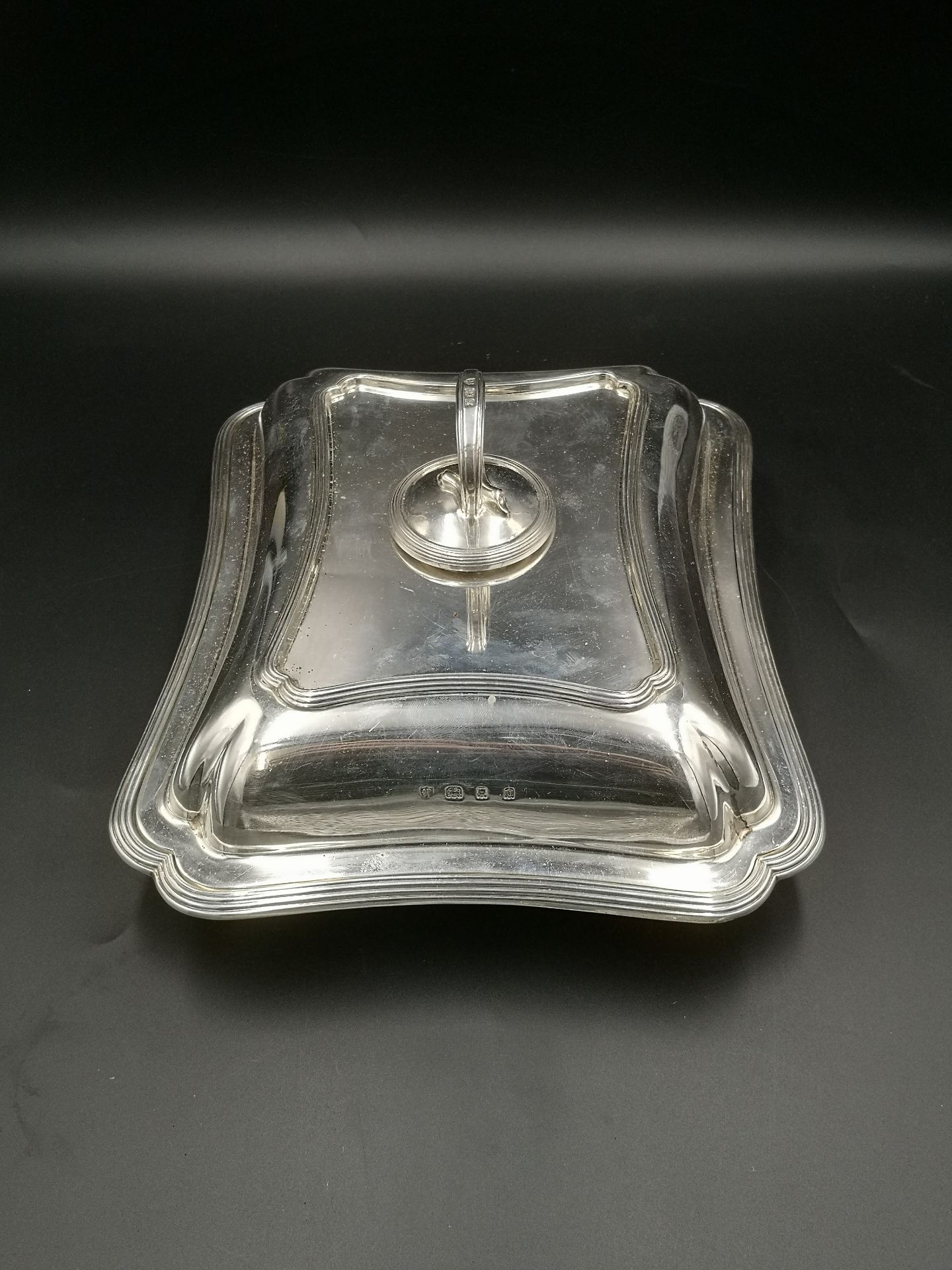 Silver entree dish - Image 2 of 6