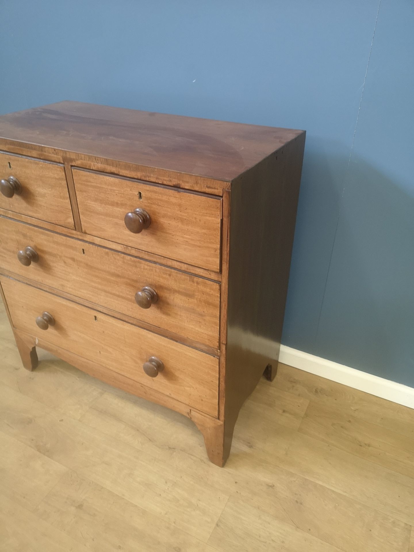 Victorian mahogany chest of drawers - Image 4 of 4