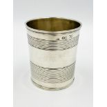 Victorian silver beaker