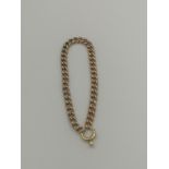 9ct gold curb link bracelet